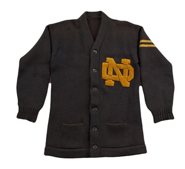 1925 Notre Dame Player Letterman Sweater - Ray Morelli